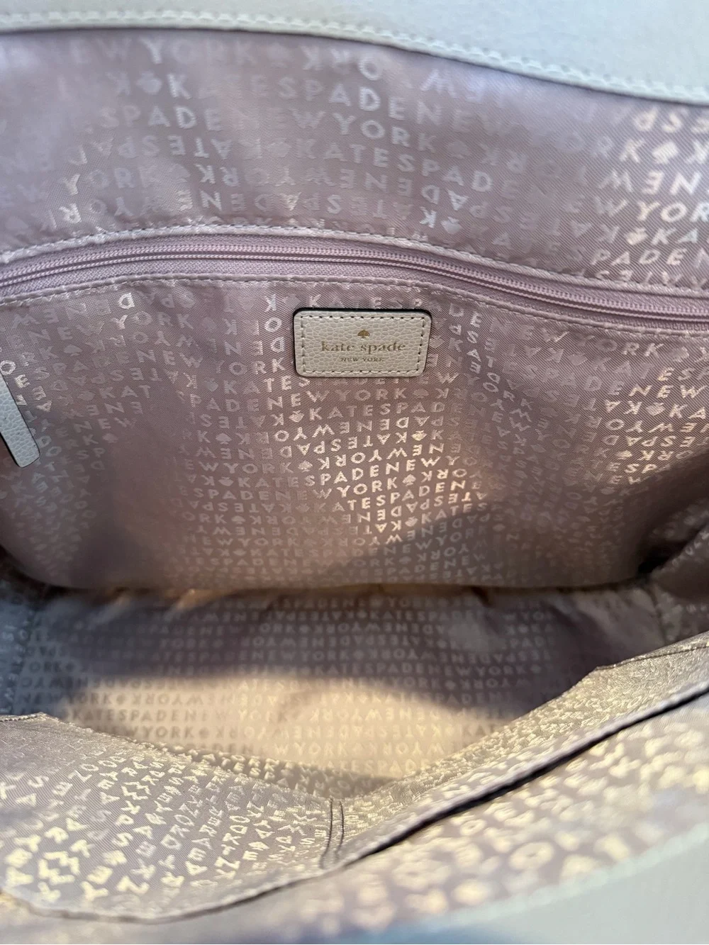 Kate Spade New York Leather Colorblock Zip Tote Purse, Lined
